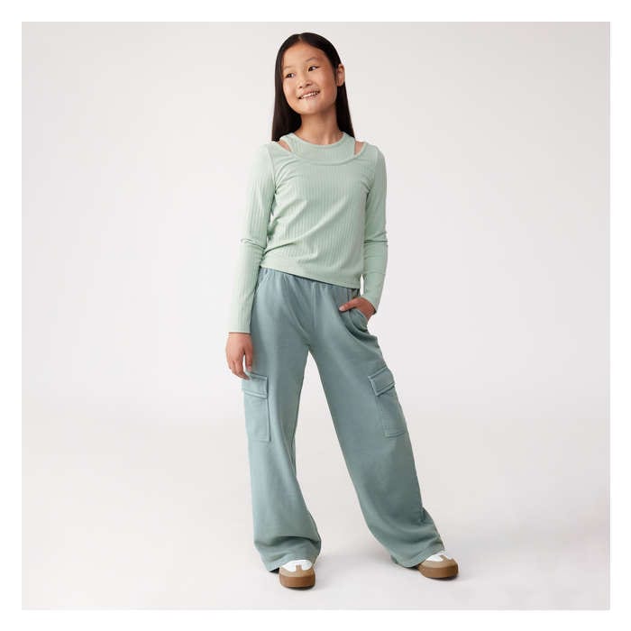 Kid Girls' Knit Cargo Pant